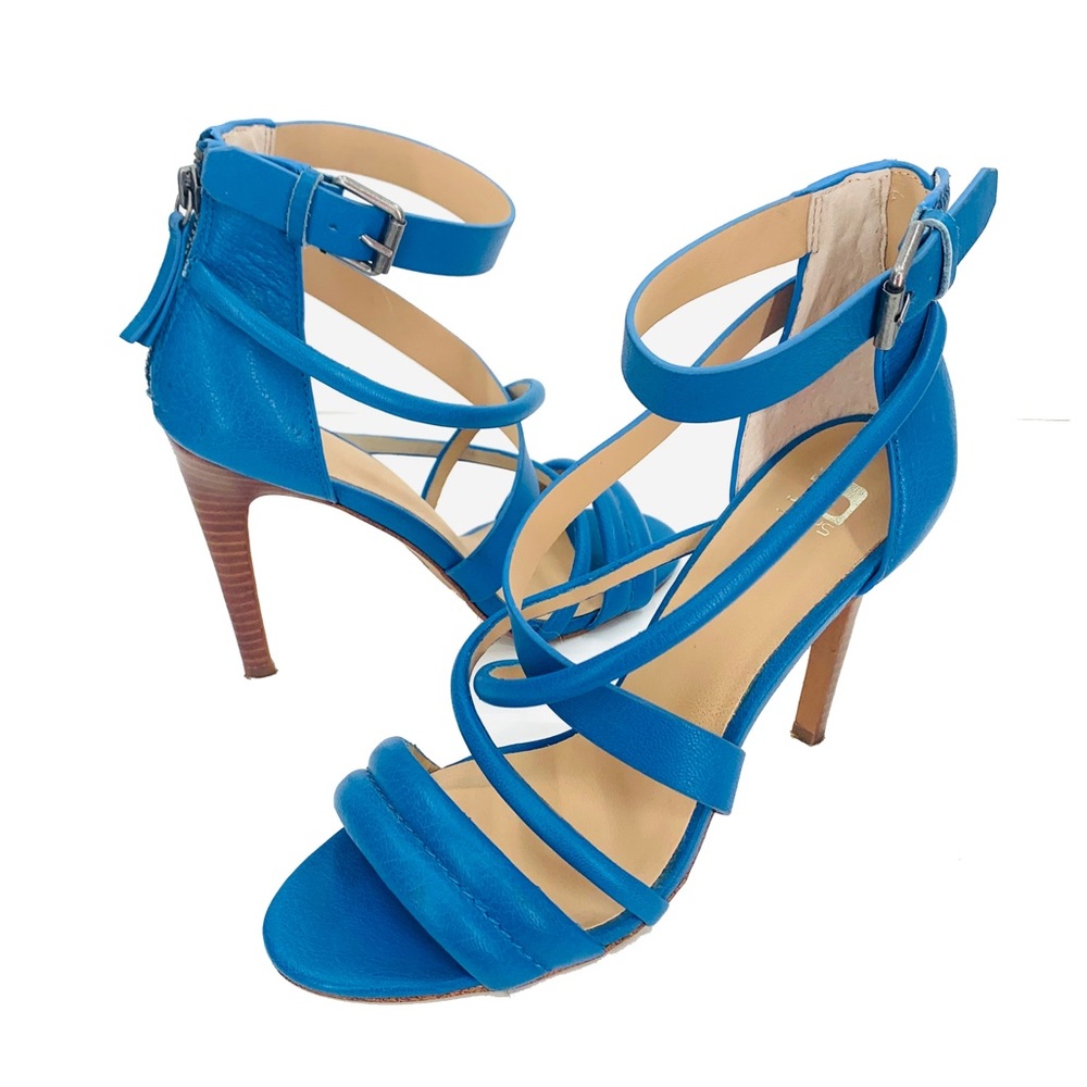 Joe's Jeans Blue Strappy High Heel Sandals